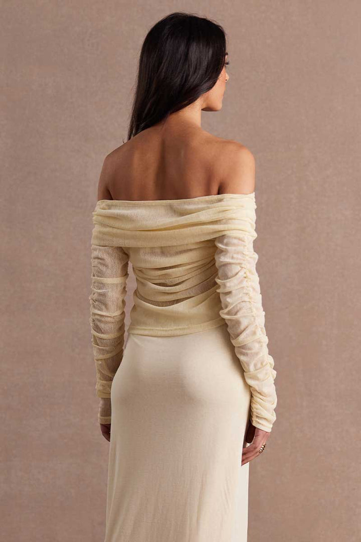 Sovere Rise Mesh Top - Buttermilk