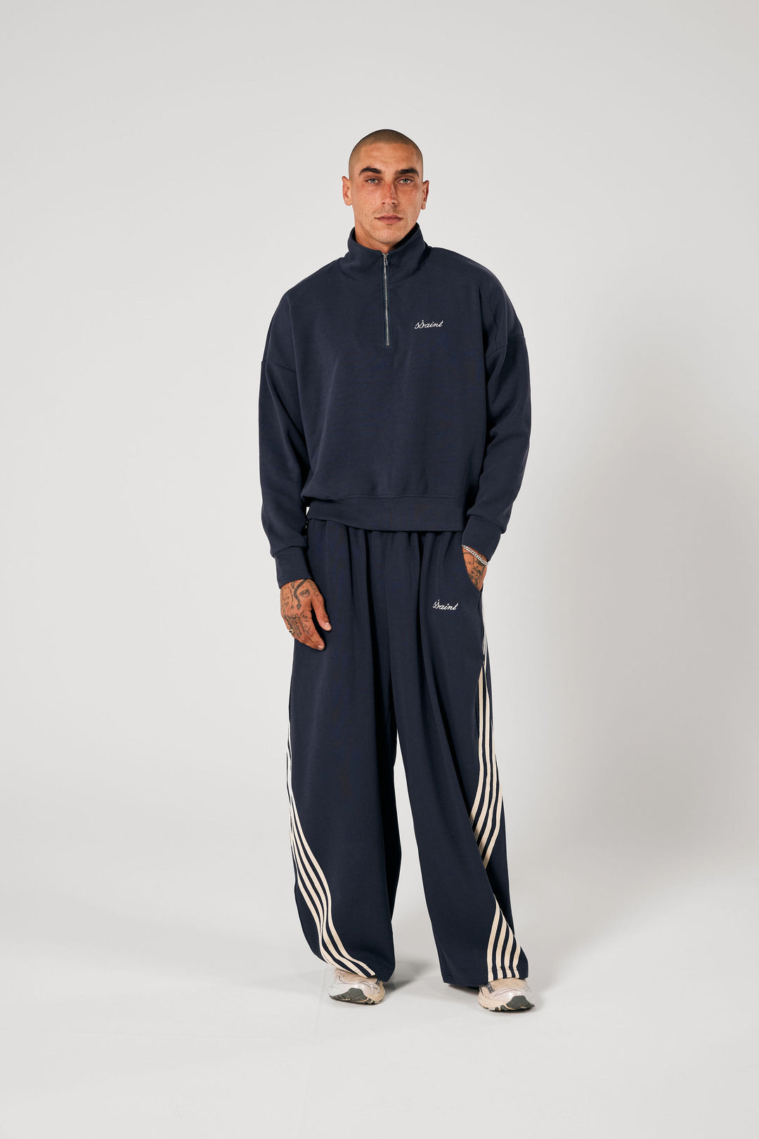 SŚAINT Barrel Pants - Navy