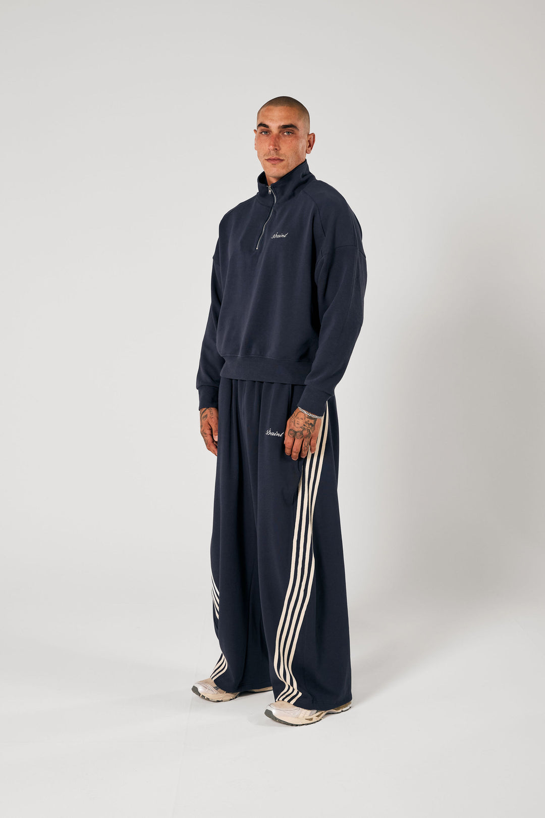 SŚAINT Zip Jumper - Navy