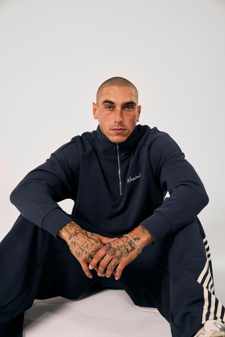 SŚAINT Zip Jumper - Navy