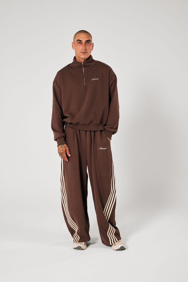 SŚAINT Zip Jumper - Brown