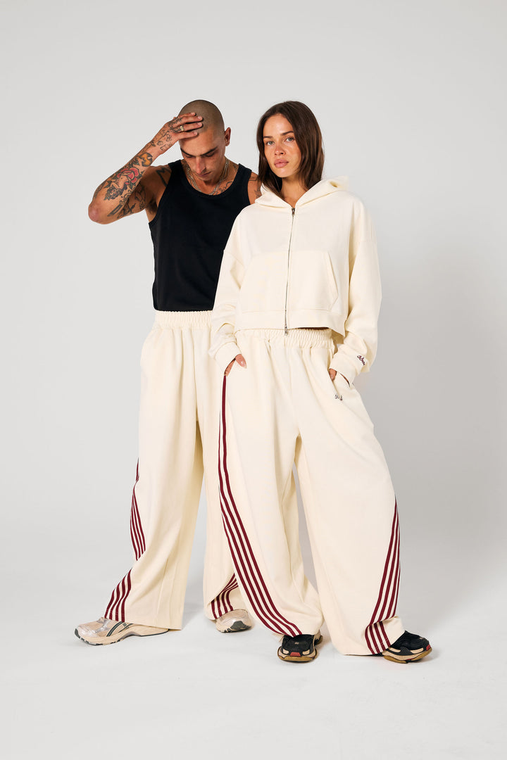 SŚAINT Cropped Hoodie - Butter