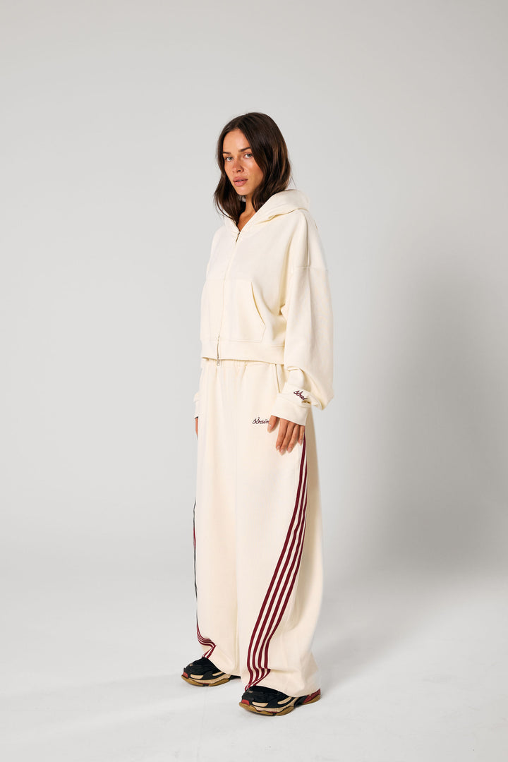SŚAINT Cropped Hoodie - Butter