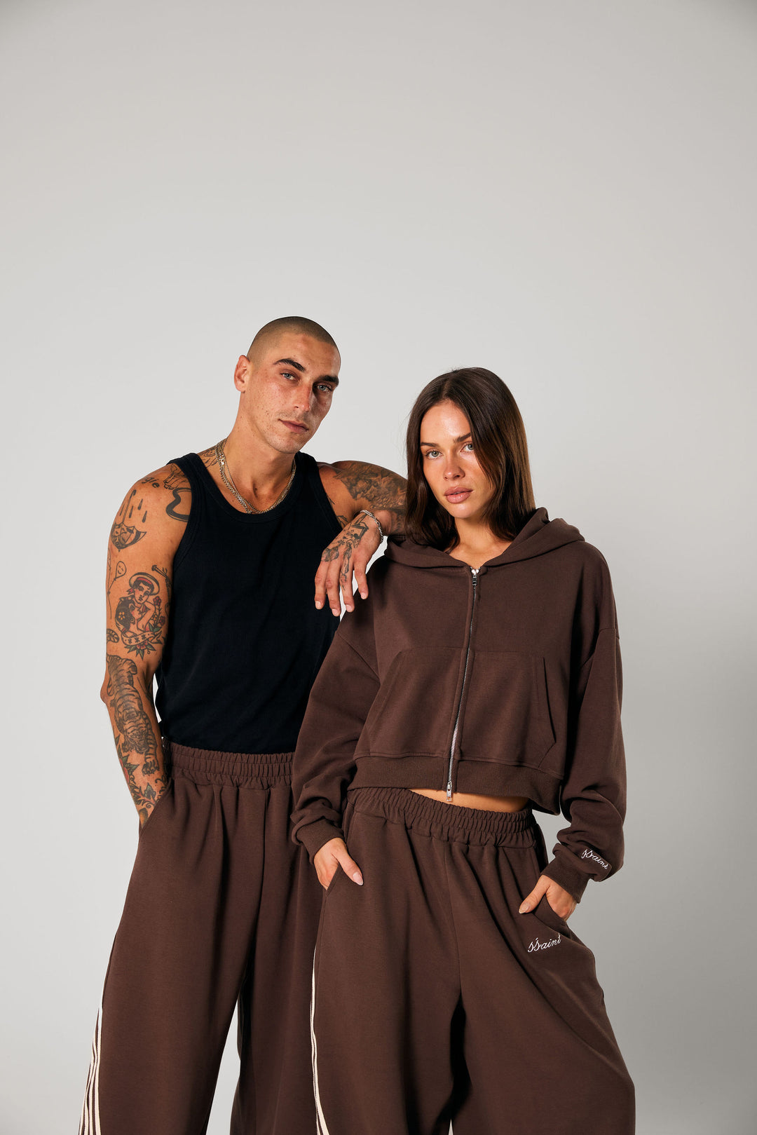 SŚAINT Barrel Pants - Brown