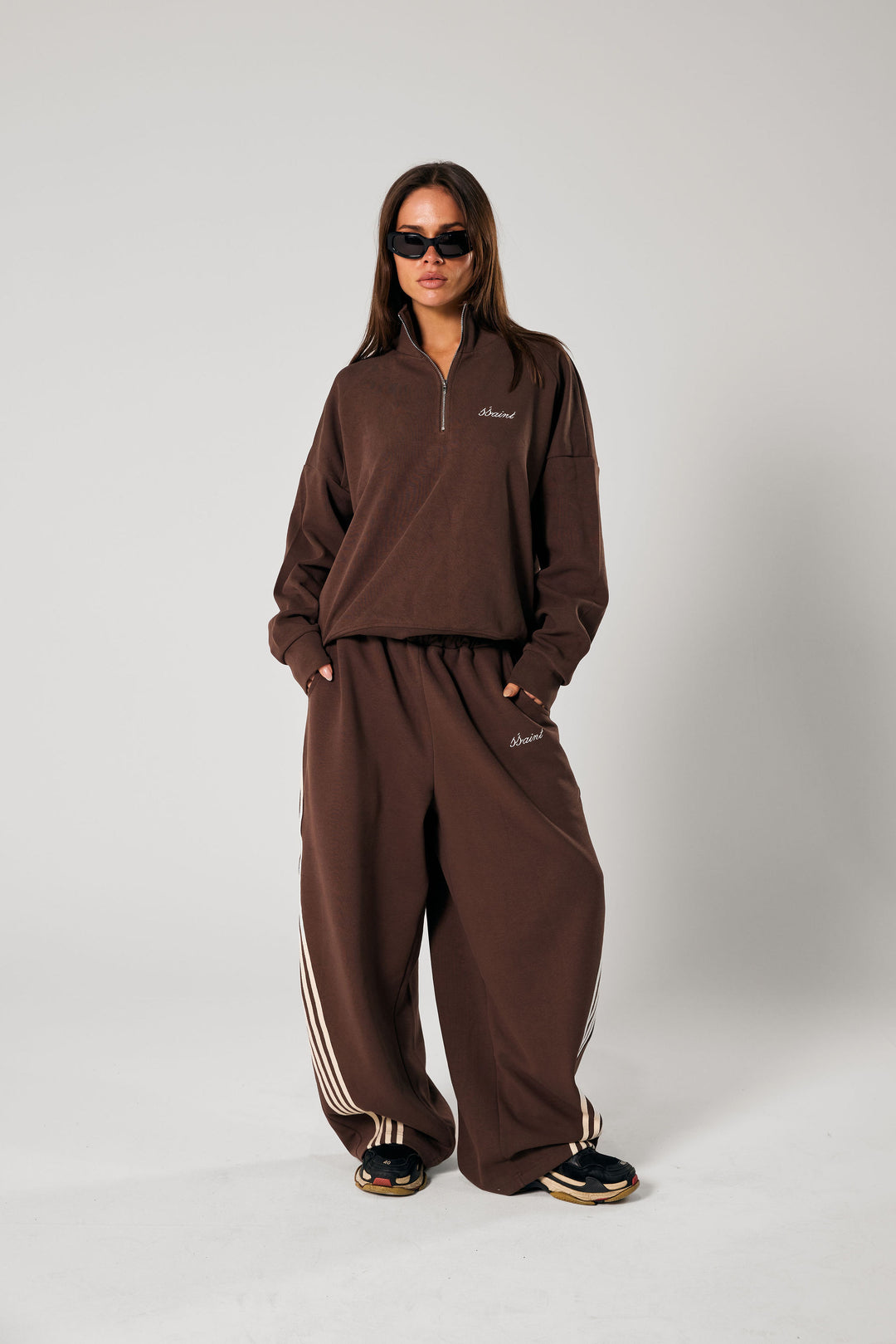 SŚAINT Barrel Pants - Brown