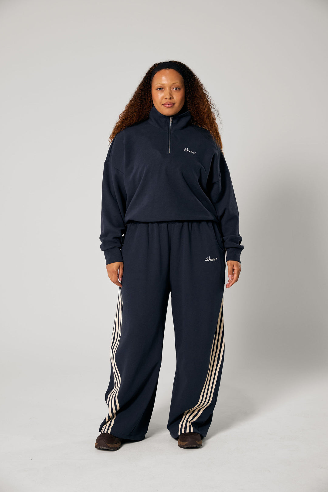 SŚAINT Zip Jumper - Navy