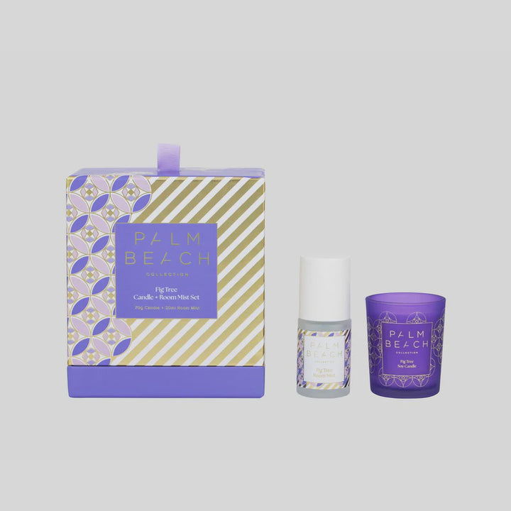 Palm Beach Collection 70g Mini Candle & 30ml Room Mist Set - Fig Tree