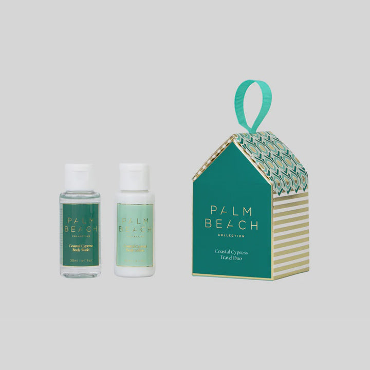 Palm Beach Collection Gingerbread House 30ml Body Wash & 30ml Body Lotion Travel Duo - Coastal Cypress