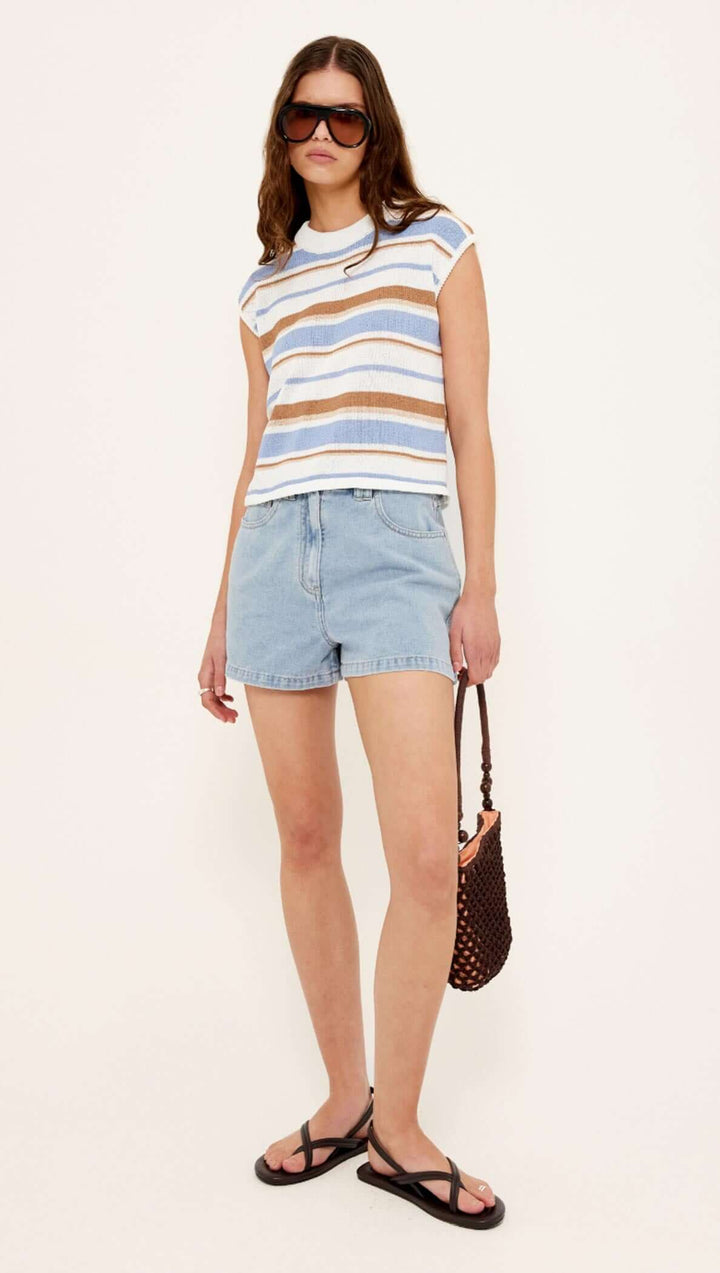 Staple The Label Belmare Knit Tank - Multi Stripe