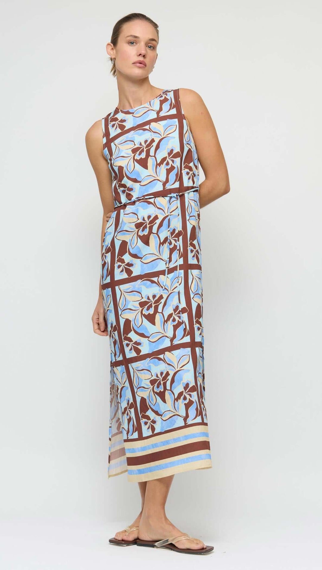 Staple The Label Cielo Sheath Midi Dress - Abstract