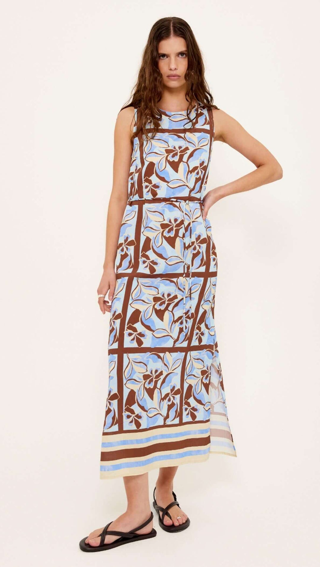 Staple The Label Cielo Sheath Midi Dress - Abstract