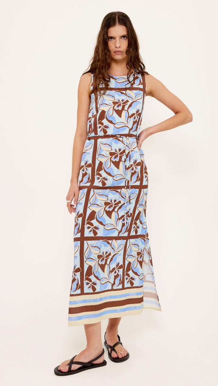 Staple The Label Cielo Sheath Midi Dress - Abstract