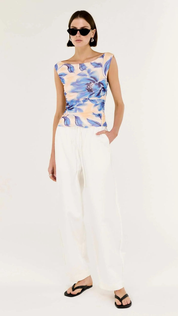 Staple The Label Fleur Mesh Top - Blurred Floral