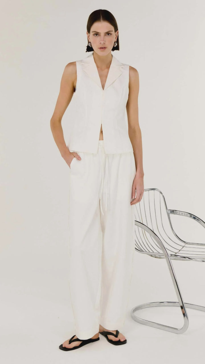 Staple The Label Portia Relaxed Pant - White