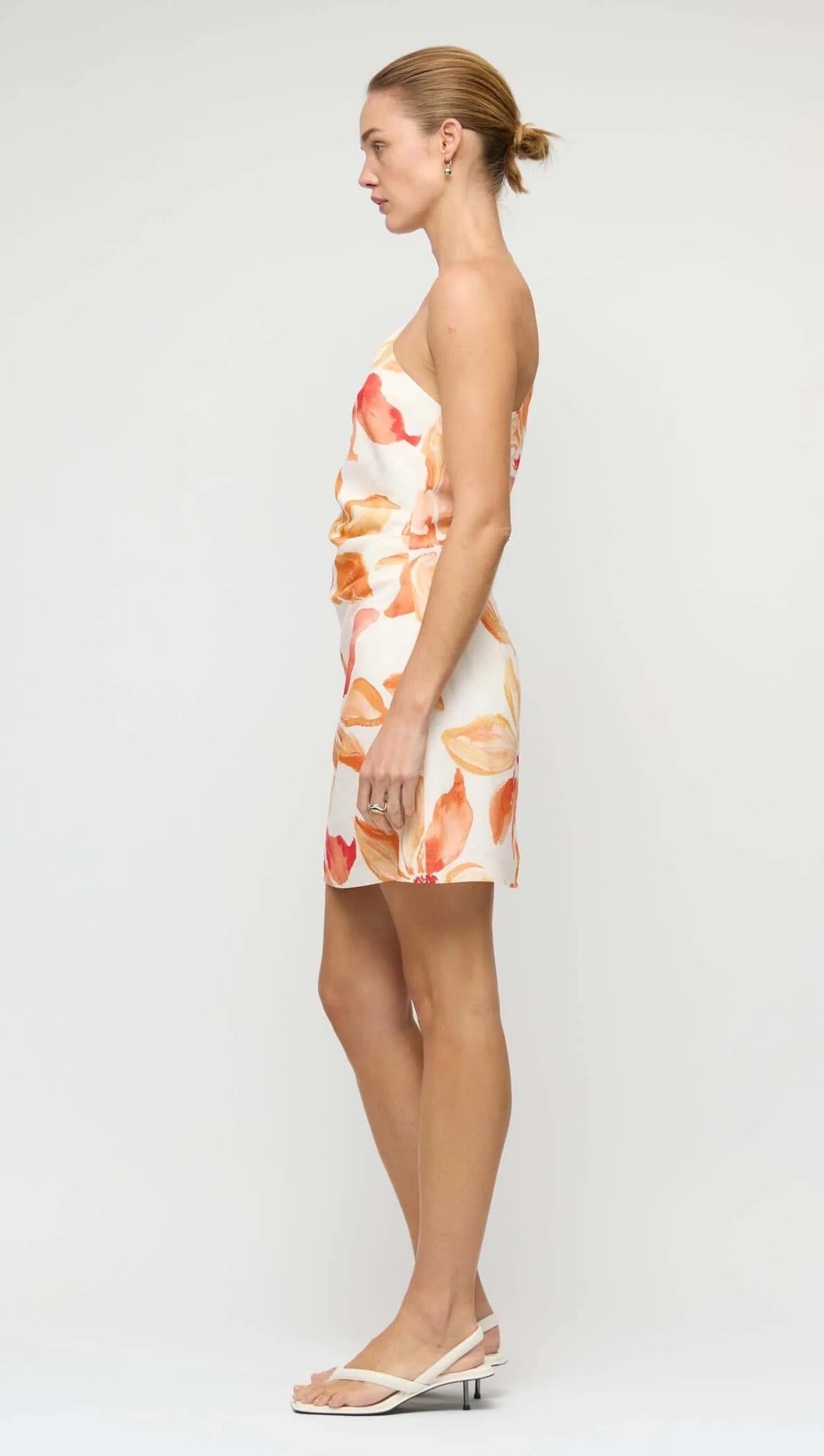 Staple The Label Solana One Shoulder Dress-Floral