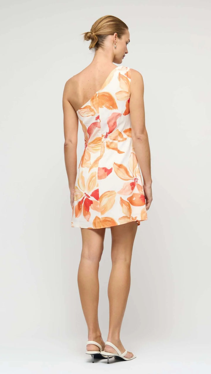 Staple The Label Solana One Shoulder Dress-Floral