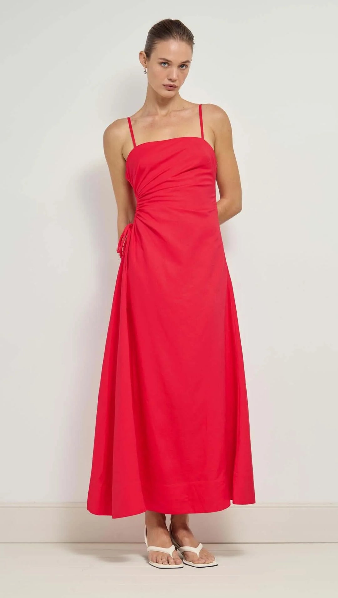 Staple The Label Valentina Cutout Maxi Dress-Red
