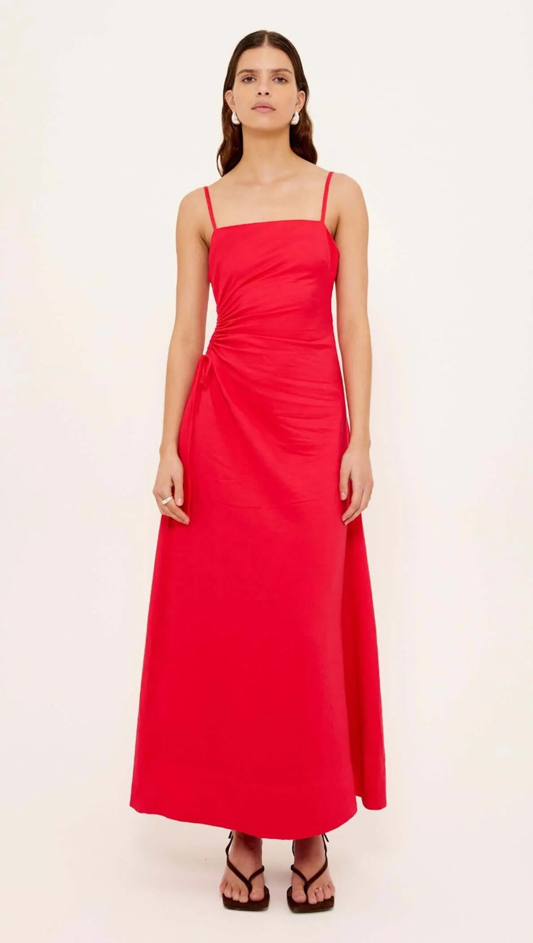 Staple The Label Valentina Cutout Maxi Dress-Red