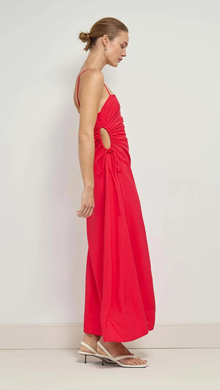 Staple The Label Valentina Cutout Maxi Dress-Red