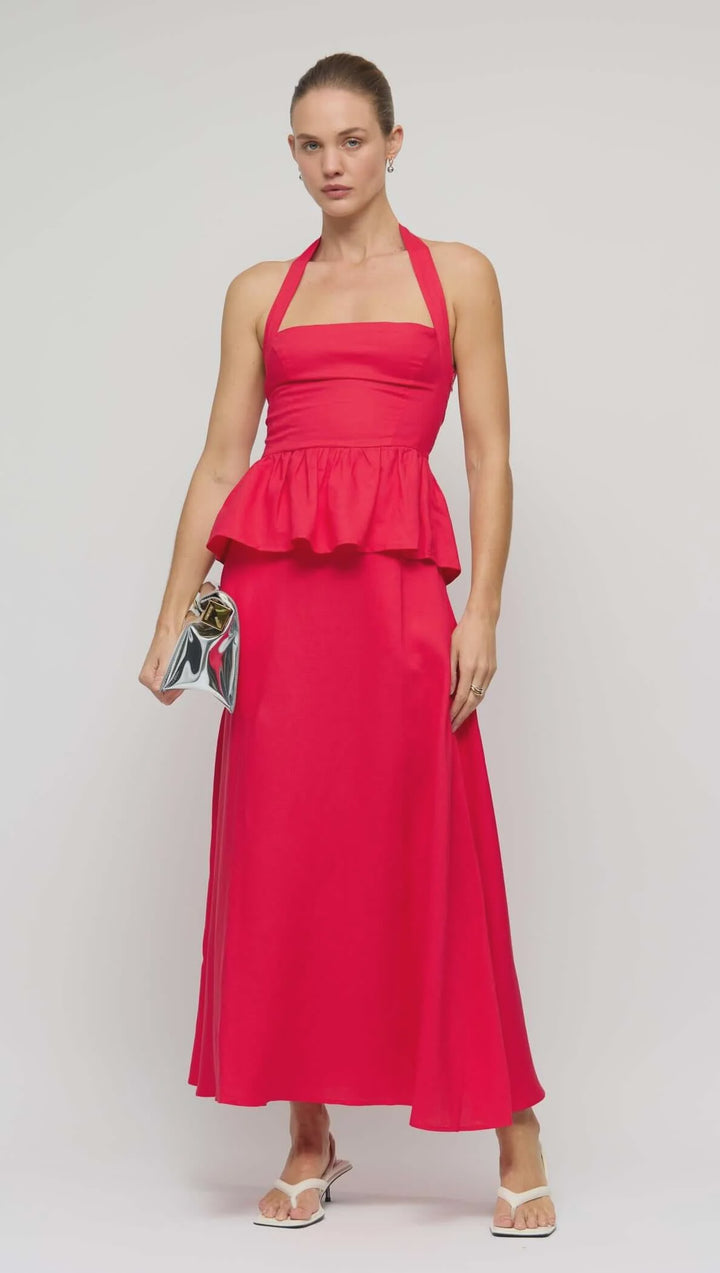 Staple The Label Valentina Maxi Skirt-Red