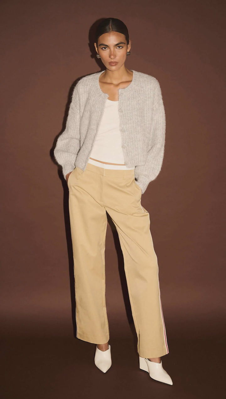 Staple The Label Anja Stripe Side Pant - Beige
