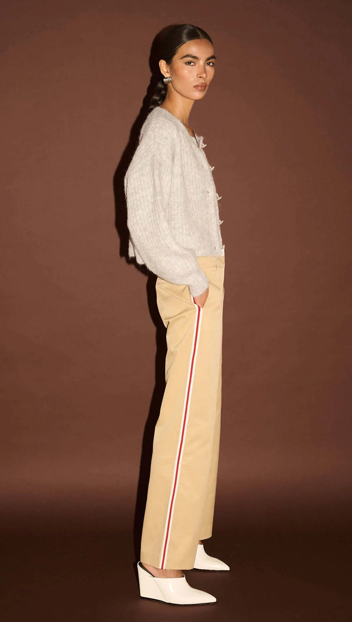 Staple The Label Anja Stripe Side Pant - Beige