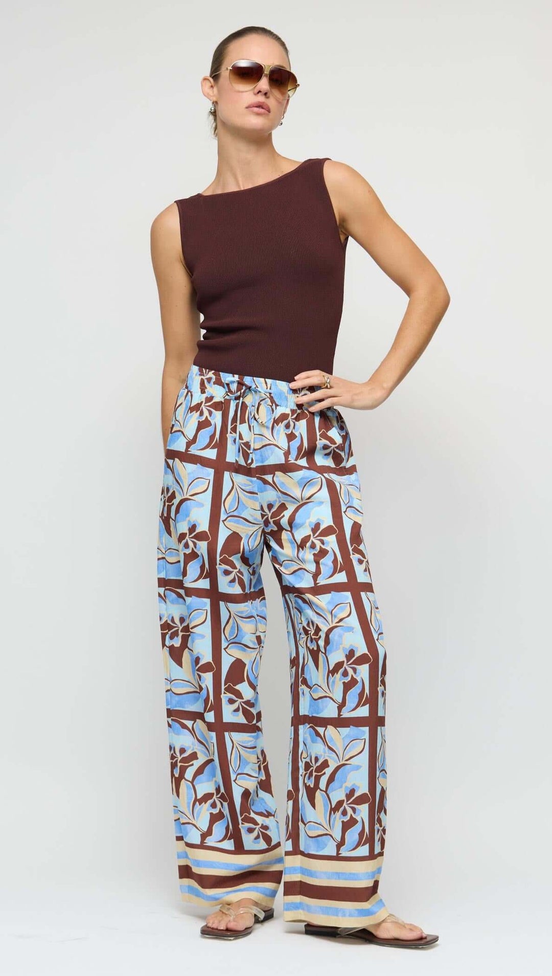 Staple The Label Cielo Drawstring Pants - Abstract