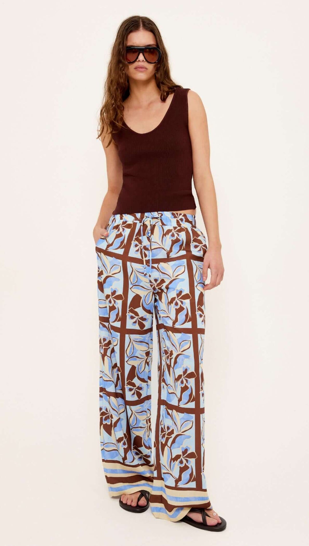 Staple The Label Cielo Drawstring Pants - Abstract