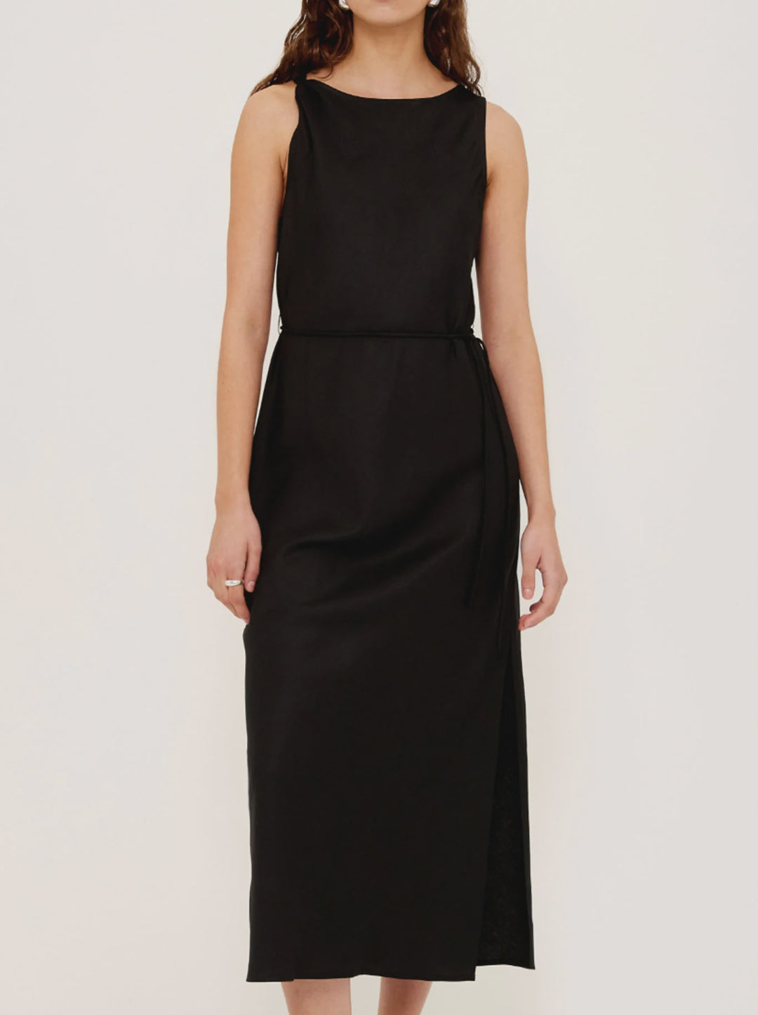 Staple The Label Sabine Midi Dress-Black