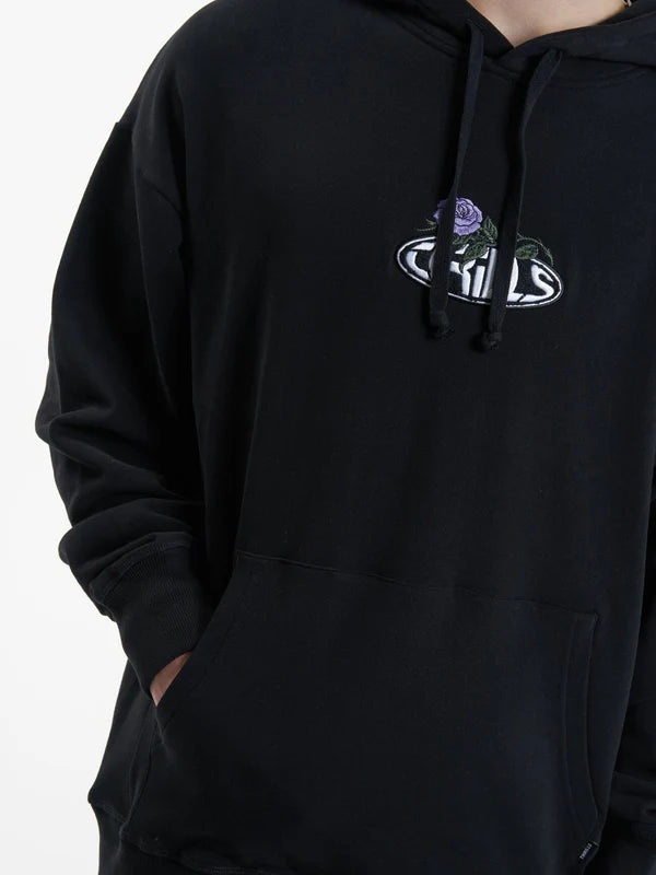 Thrills Sub Rosa Slouch Pull On Hood- Black