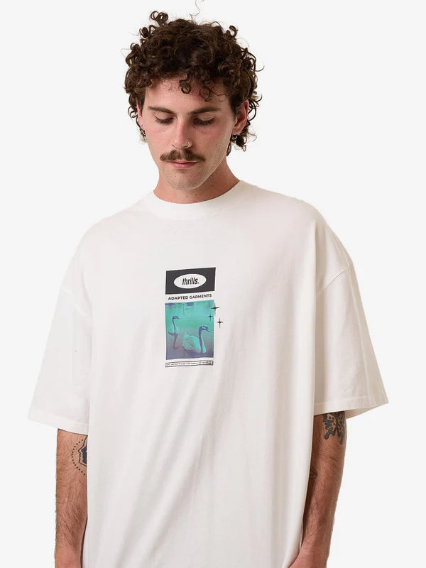 Thrills Sweet Anarchy Box Fit Oversize Tee - Dirty White