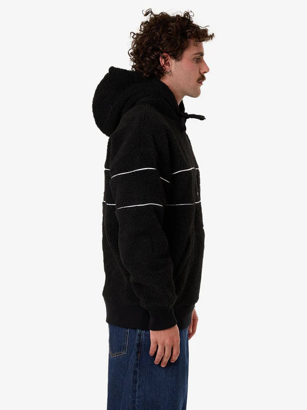 Thrills Hazed Slouch Polar Fleece - Black