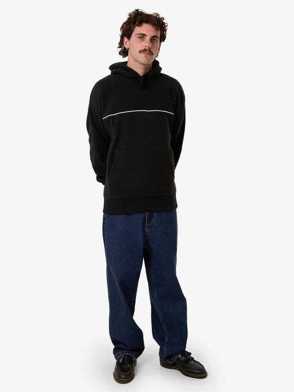 Thrills Hazed Slouch Polar Fleece - Black