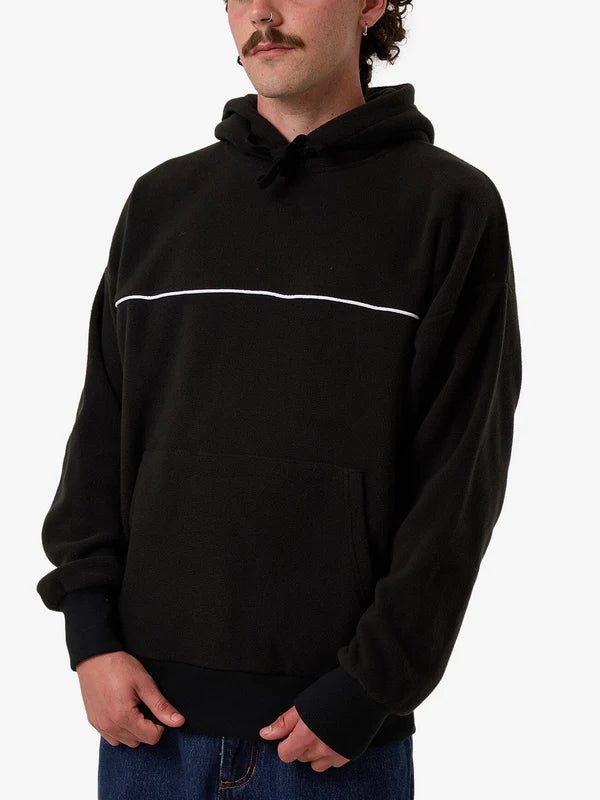 Thrills Hazed Slouch Polar Fleece - Black