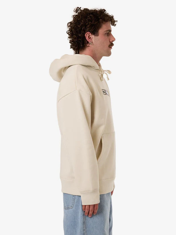 Thrills Locked In Slouch Pull On Hood - Heritage White