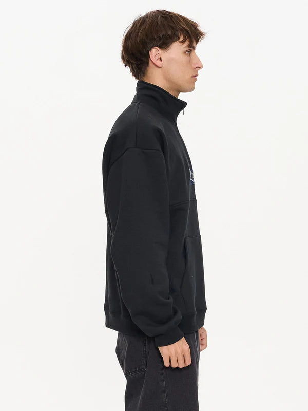 Thrills Born To Fly Quarter Zip Fleece - Pirate Black
