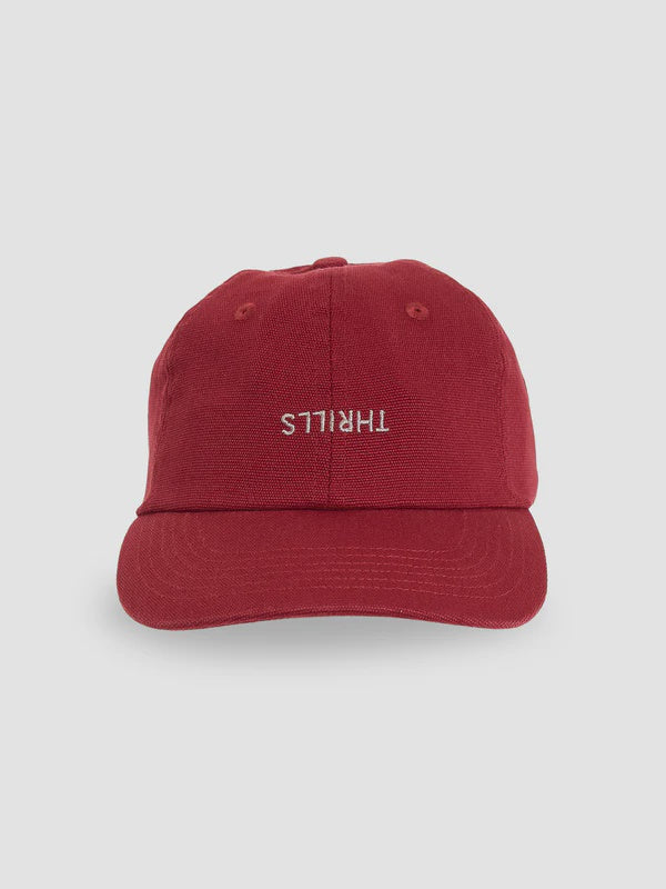 Thrills Minimal Thrills 6 Panel Cap - Cabernet