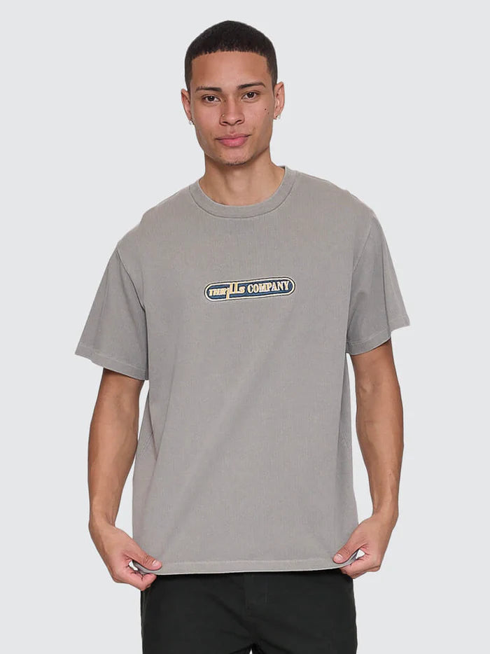 Thrills Paradise Falling Embro Merch Fit Tee - Fog