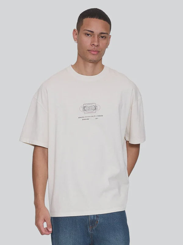 Thrills Fluid Thrills Box Fit Oversize Tee - Heritage White