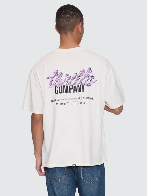 Thrills Fluid Thrills Box Fit Oversize Tee - Heritage White