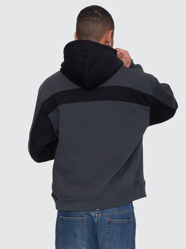 Thrills Sting Of Defeat Slouch Pull On Cropped Hood - Carbon