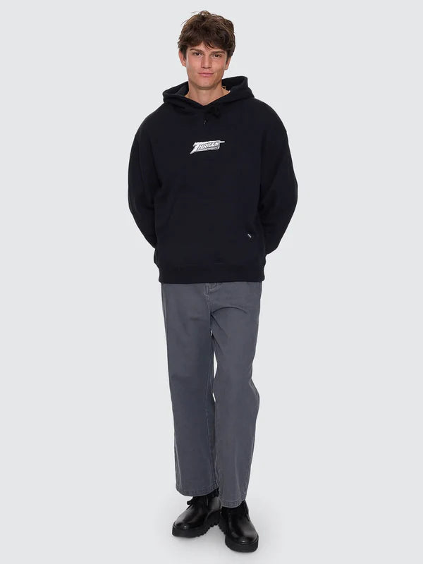 Thrills Heavy Voltage Slouch Pull On Cropped Hood - Black