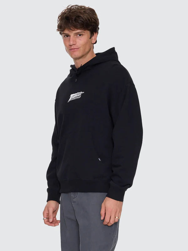 Thrills Heavy Voltage Slouch Pull On Cropped Hood - Black