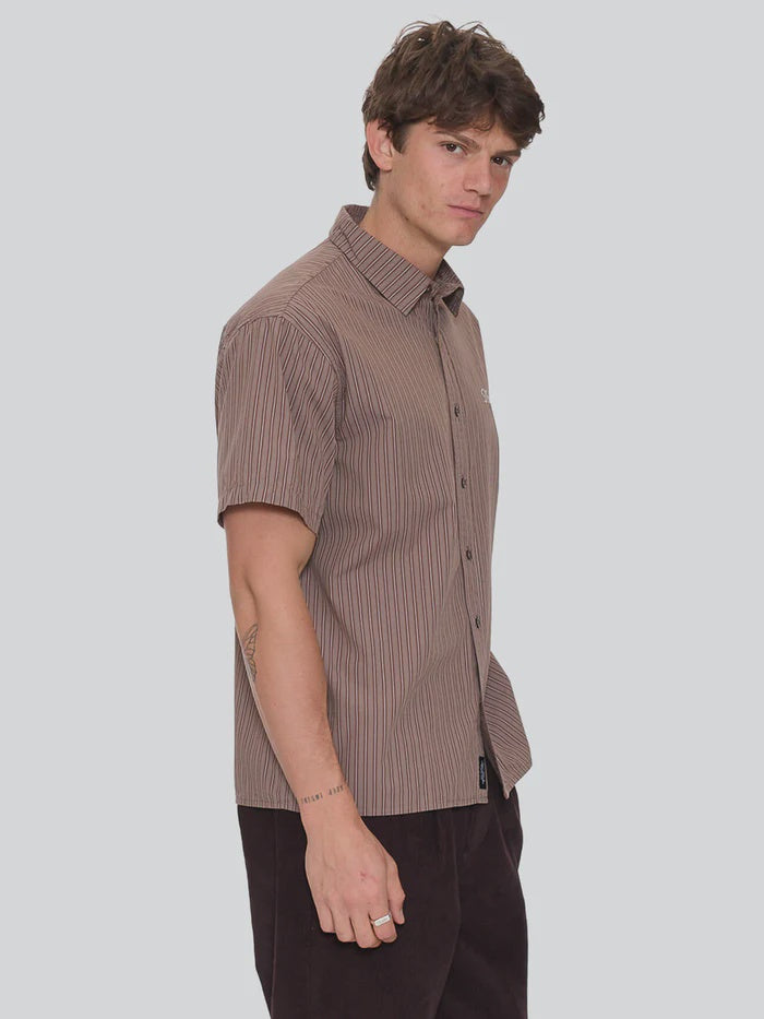Thrills Deep In The Heart Of Byron Cropped Short Sleeve Shirt - Falcon