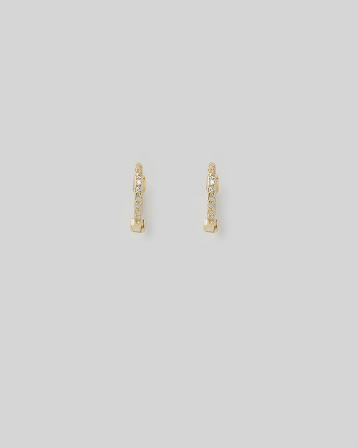 Arms Of Eve Tabitha Gold Huggie Earrings - Midi