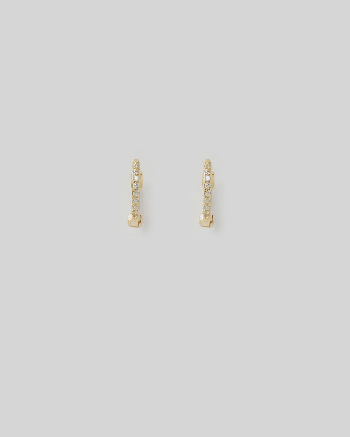 Arms Of Eve Tabitha Gold Huggie Earrings - Maxi
