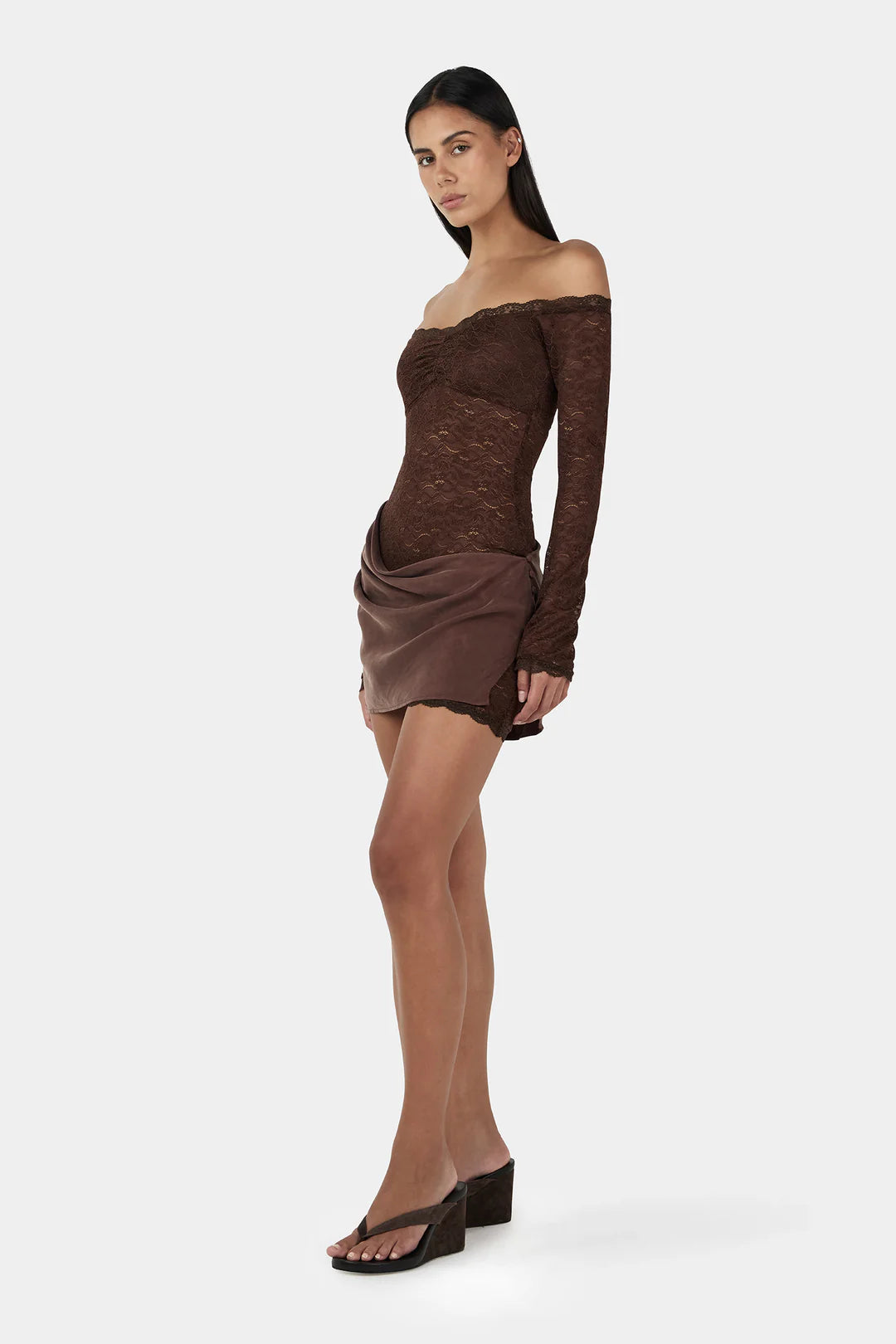 Ownley Tahnee Mini Dress - Chocolate