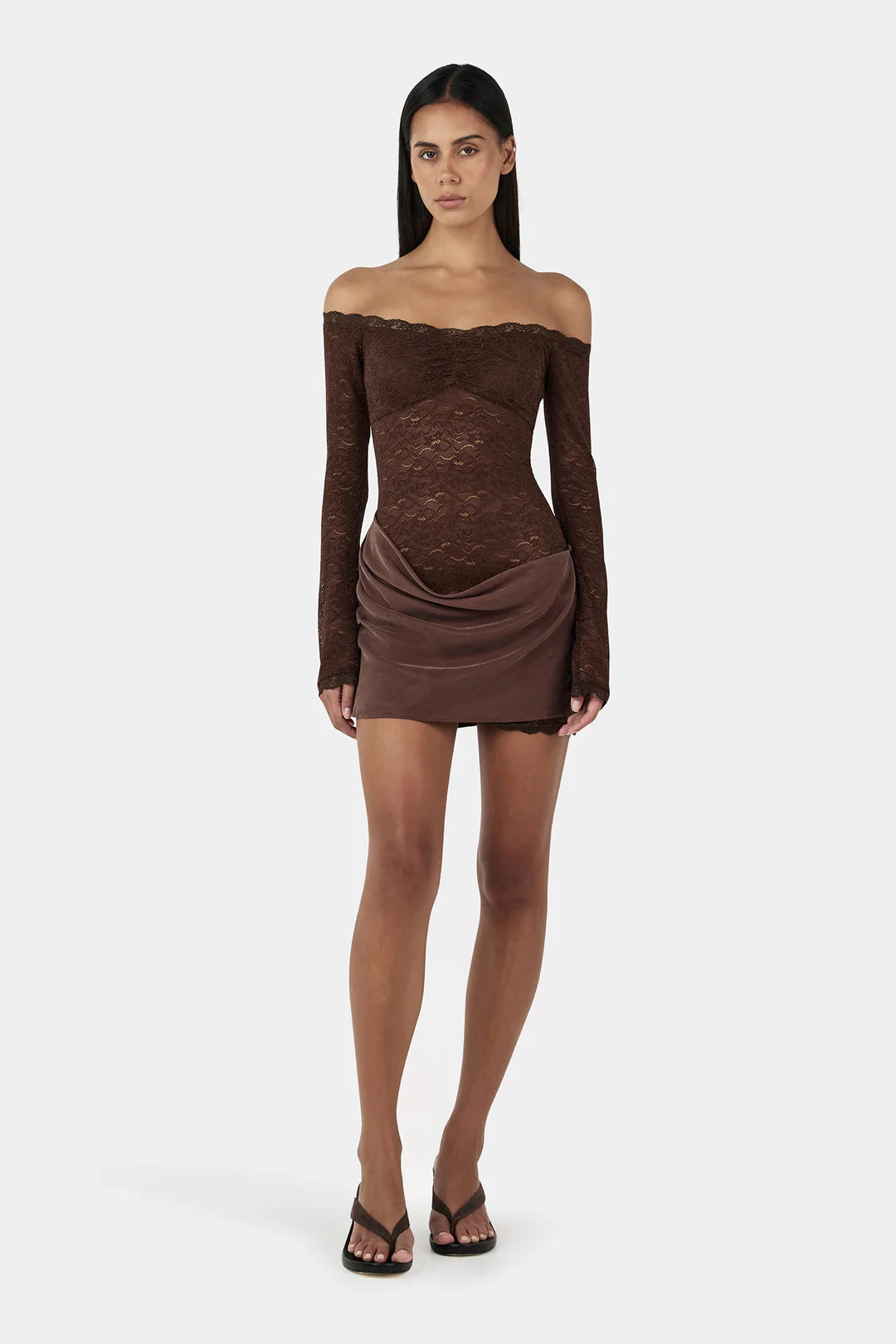 Ownley Tahnee Mini Dress - Chocolate