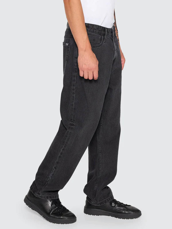 Thrills Slacker Denim Jean - Aged Black