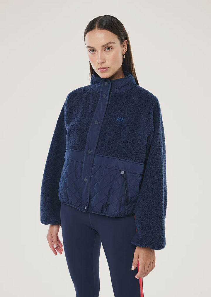 P.E Nation Technique Quilt Jacket - Dark Navy